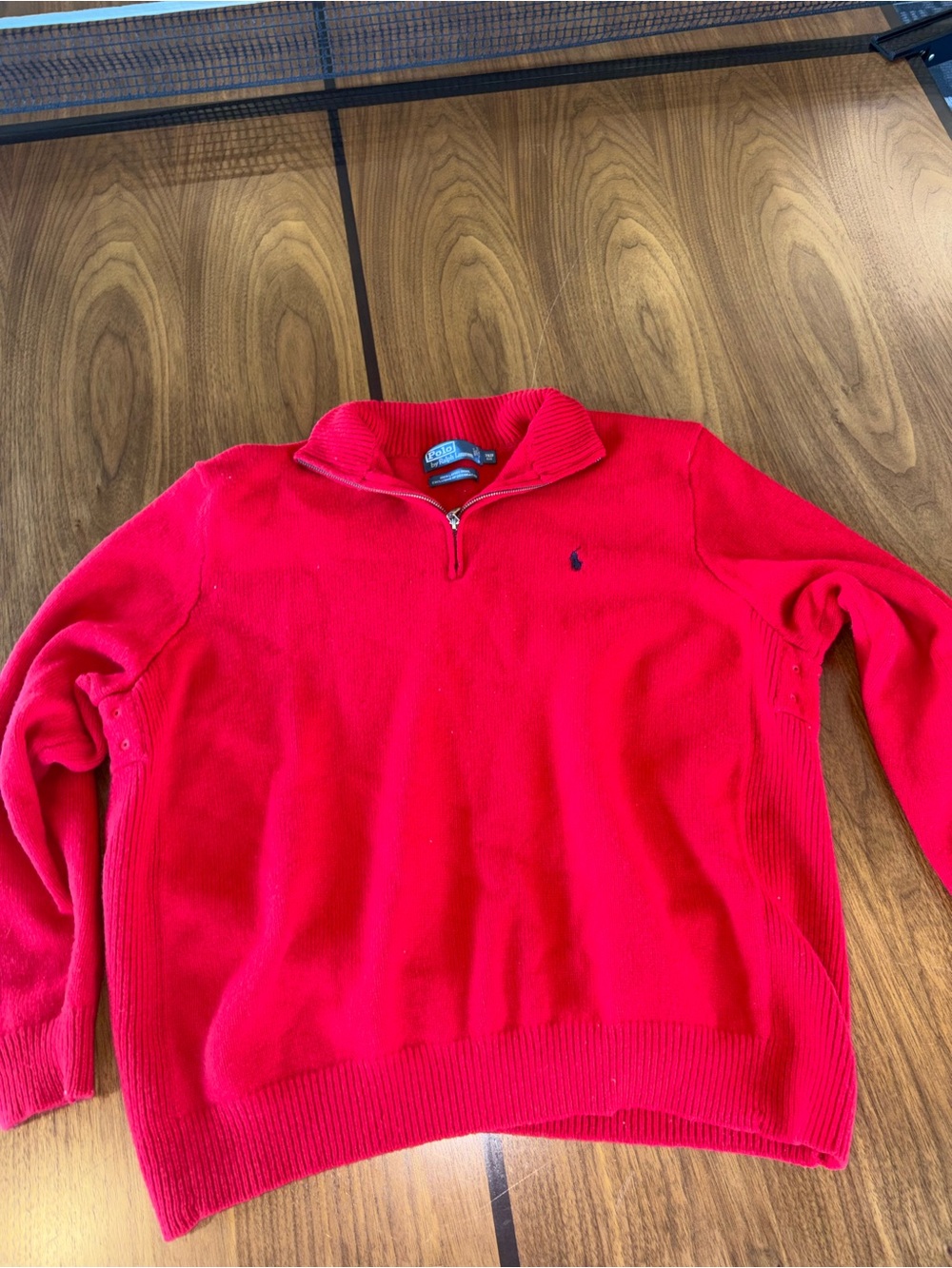 Vintage Polo By Ralph Lauren Men’s 3XB Red 100% Lambswool Y2K Blue Label 90’s